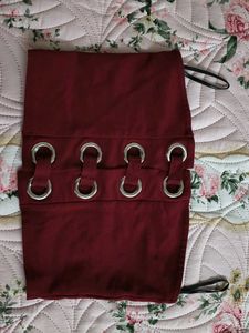 Maroon Corset