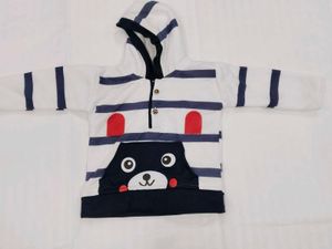 Cute Bear Striped Baby Outfit (Y)