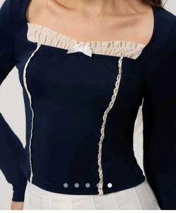Bow Top And A-line Skirt