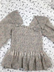 Floral Smocked Top