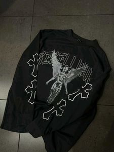 Rebellious Gothic Angel Oversized Tee