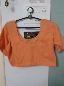 Peach Embroidered Blouse