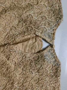 Embroidered Golden Blouse