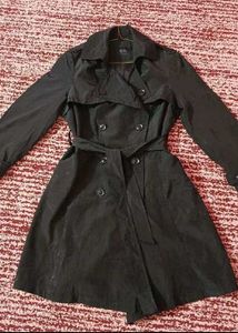 Elegant Black Trench Coat