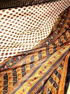 floral satin silk saree