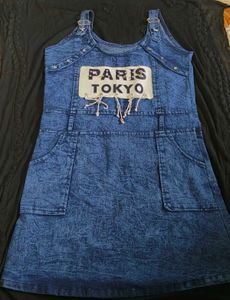 Acid Wash Denim Dress - Paris Tokyo