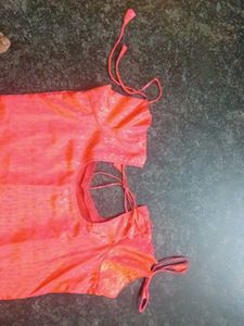 Mild Orange With Pink Shaded Kurta [Customized]
