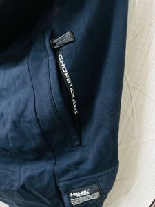 Navy Blue Cargo Joggers