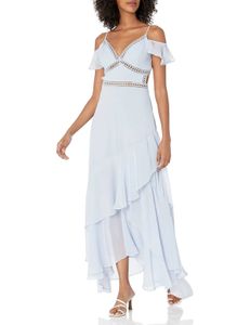 Zamaria Maxi Dress in Tropical Toile Print