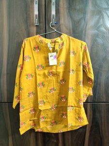 Women Mustard Colour Top