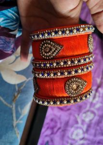 Silk Thred Bangles set