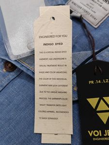 cotton linen blue smart shirt new