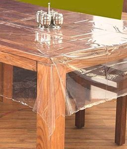 6 Seater Dining Table Transparent Tablecloth