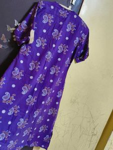 Purple Paisley Dress