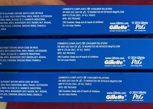 Gillette New Mach 3 Razor Pack of Three
