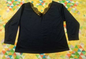 2 Combo 🖤Black Lace Top &amp;🧡 Regular Wear Tops