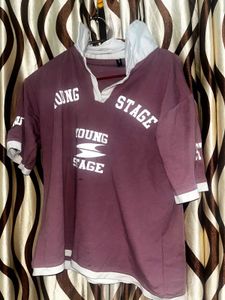 Maroon Graphic T-Shirt