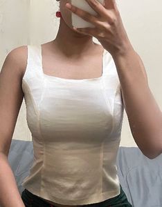 Elegant Sleeveless Satin Top