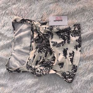 aesthetic pinterest floral tank top