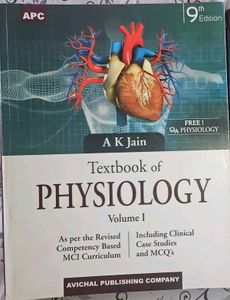 1st Year MBBS Physiology AK JAIN (Volume 1 and 2)