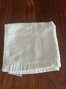 3 Pieces White Hand Towel Cotton Medium Size