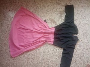 Black And Pink Dress