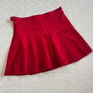 Red Tennis Skirt