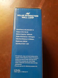 Solar Interaction Wall Lamp