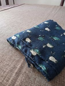blue printed hijab
