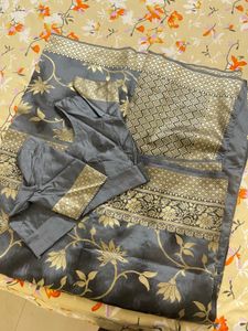 Combo Party wear Sari With Stitched Blouse