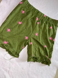 Combo :Girls&#39; Patterned Ruffle Shorts Bundle