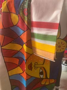 ❤️‍🔥HANDPRINTED COTTON SAREE❤️‍🔥