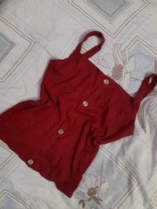 Woman&#39;s Red Top