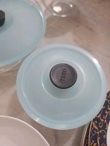 3 Dinner Glass Containers with Lids