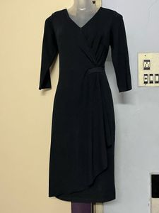 Pintrest Elegant Black Wrap Dress