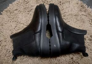 Black Zara Chelsea Platform Boots