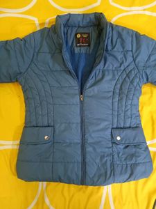 Stylish Blue Padded Jacket