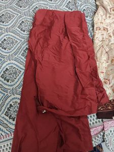 Elegant Cream &amp; Maroon Sherwani