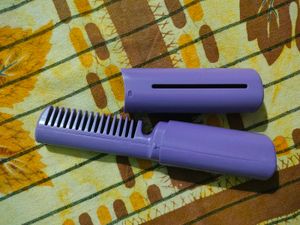 Portable Hair Straightener and Curler Comb