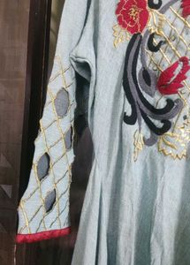 Embroidered High low Kurta