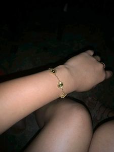 18k Gold Van Cleef Clover Bracelet Anti Tarnish