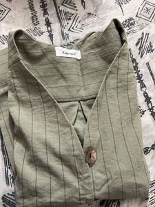 Shirt Style Top With Short To Medium Length