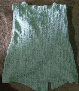 Green Sleeveless Top