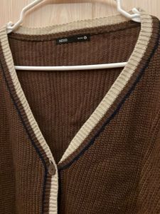 Brown Knit Cardigan