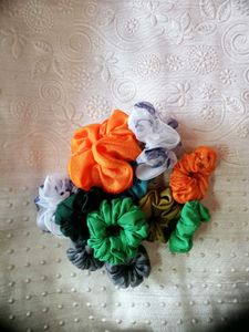 New 10 Hair Scrunchies
