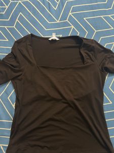 H&amp;M square neck top