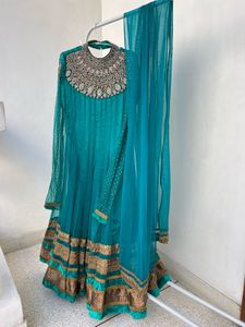 Elegant Teal Anarkali Suit