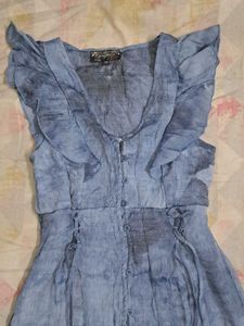 Tie Dye Vintage Blue Dress
