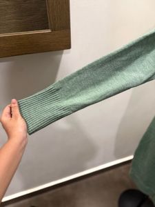 Green Knit Sweater Dress, winter wear