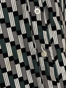 Korean Shirt Grey/ Green Colour.